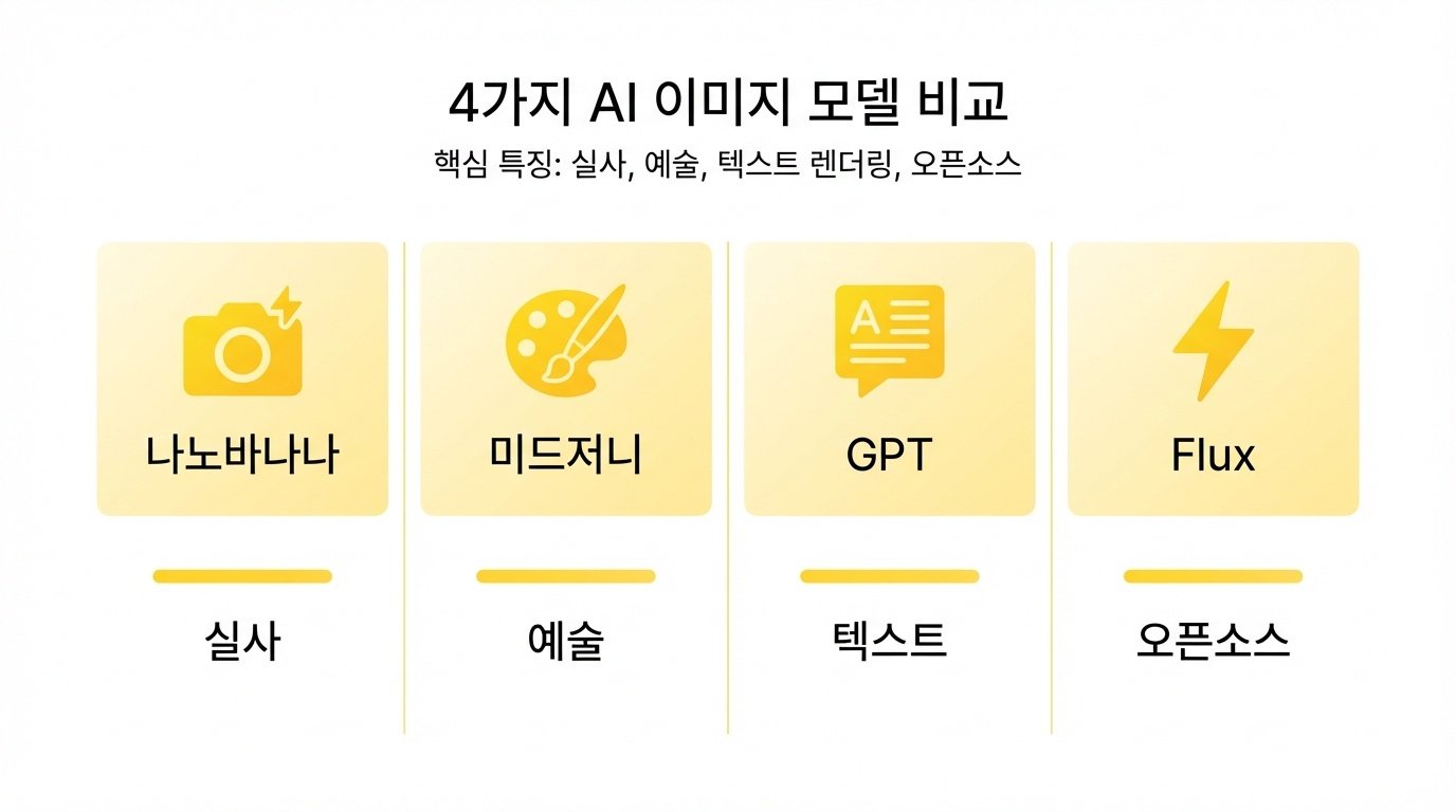 AI 이미지 생성 모델 비교